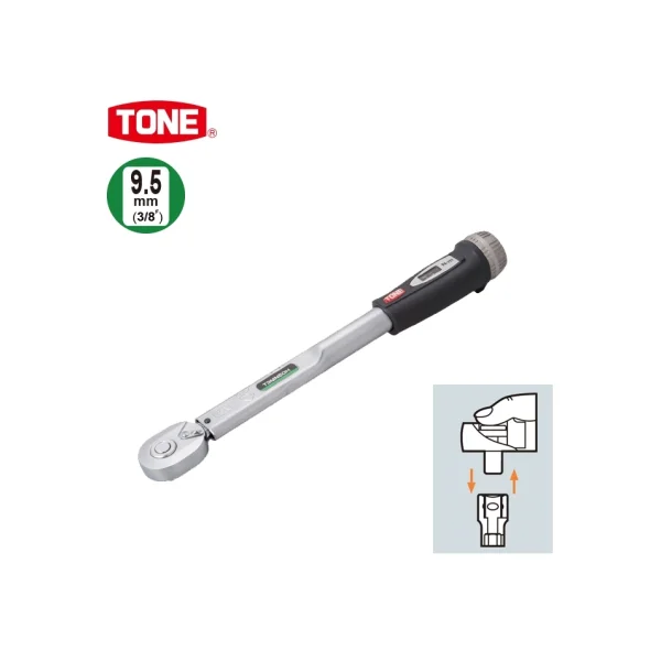 [TONE] Hold Type Preset Torque Wrench T3MN25H (3/ 8", 5~25N.m)