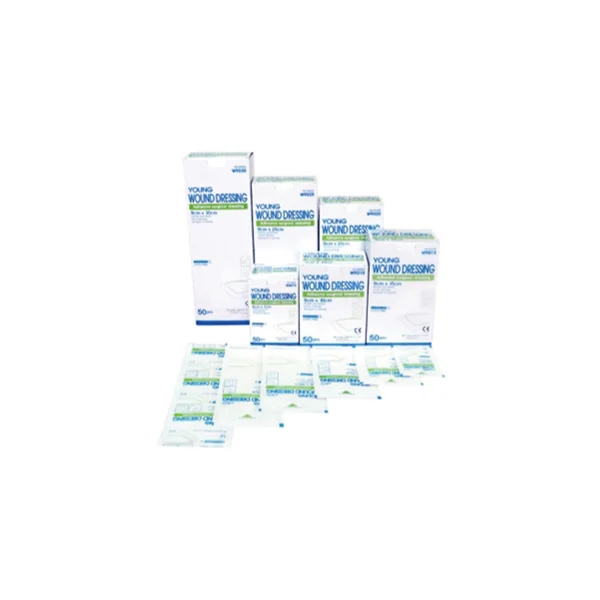 [YOUNG CHEMICAL] Young Wound Dressing Hospital Use (White, 9x25cm, 50 sheets, Bandage)