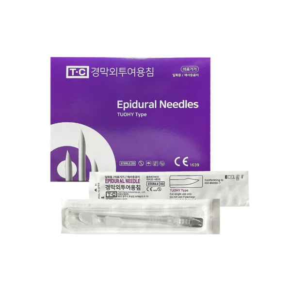 TAECHANG Disposable Puncture Needle (18G, 90mm, 50 pcs, Epidural/ Needle/ Spinal/ Anesthesia)