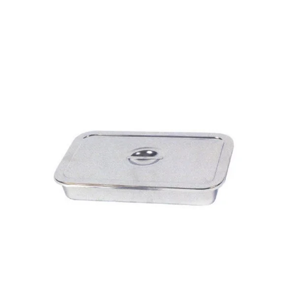 [GM MEDITEC] Flat Open Tray 8 - cut (230x130x45mm, With Lid/ TF - 608/ Stainless Steel/ Tray)