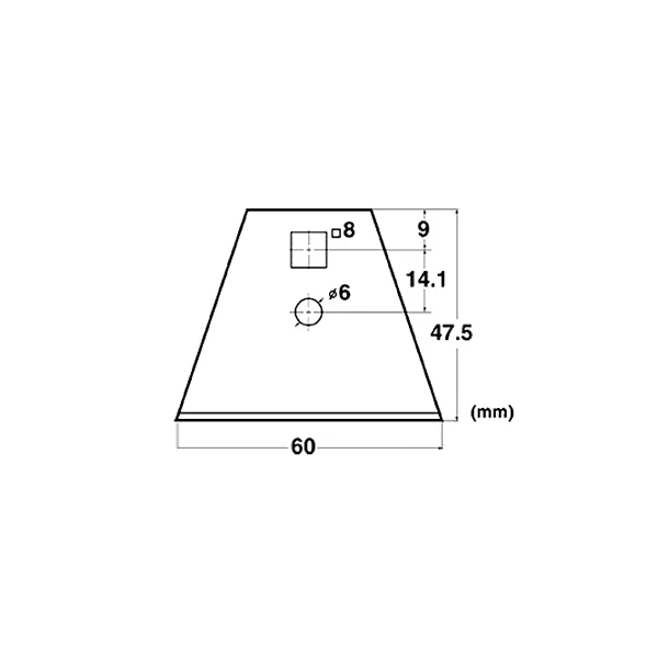 NT Cutter Blade - Scraper Replacement Blade BSC - 21P (1T*47.5mm*60mm)