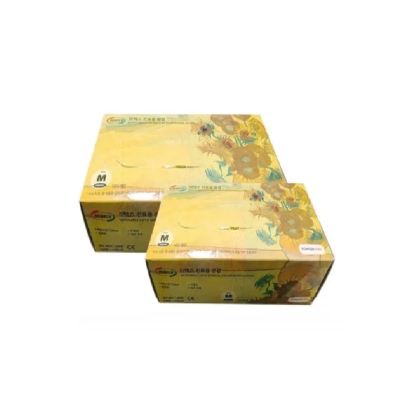 [TOP GLOVE] Latex Examination Gloves (Small, 100 pcs, Non - Sterile)