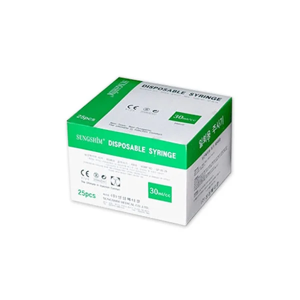 [SUNGSHIM MEDICAL] Disposable Syringe 30cc (21G, 1 - 1/ 4 inch, 50 pcs/ PACK)