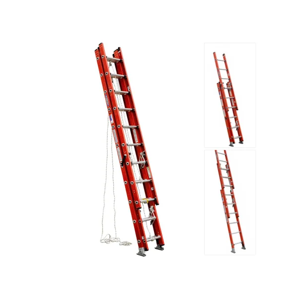 [GEUMCHANG] D6228 - 3 FRP Non - conductive 3 - Section Insulated Rope Ladder (Retracted 3.4M/ Extended 7.6M)