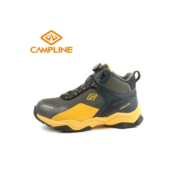 CAMPLINE Air Star 6 - inch Safety Shoes (250mm, Black/ Yellow)
