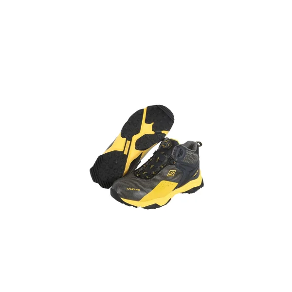 [CAMPLINE] Air Star Safety Shoes 6 - inch (290mm, Black/ Yellow)