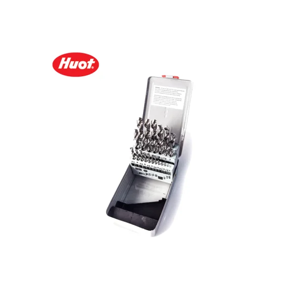 HUOT Cobalt Drill Set 25 PCS (1.0~13.0) (For Steel/ Made in USA)