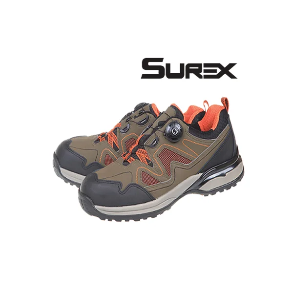 [SHUREX] 4 - inch Safety Shoes SR - 451 (Khaki+Orange, 230 - 290mm, Work Shoes)