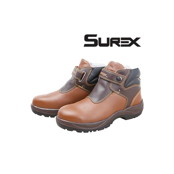 [SHUREX] 6 - inch Injection Safety Shoes REX - 501 (Brown, 290mm, Velcro, Work Shoes)