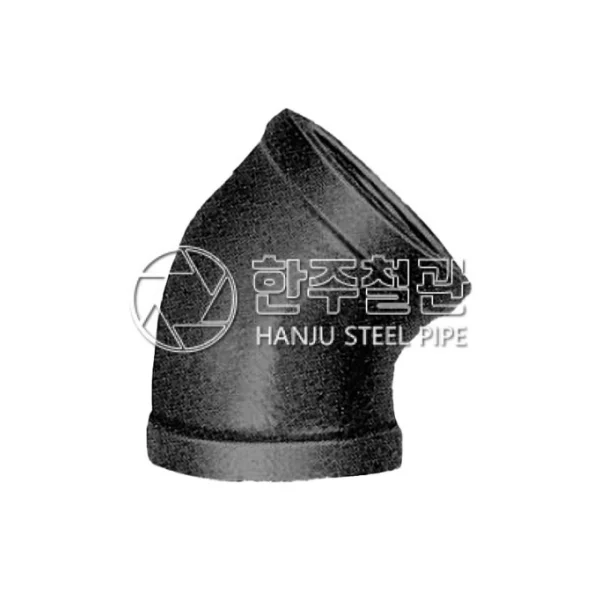 [JH METAL] Black Male Elbow 45 Degree (20A, 1 pc)