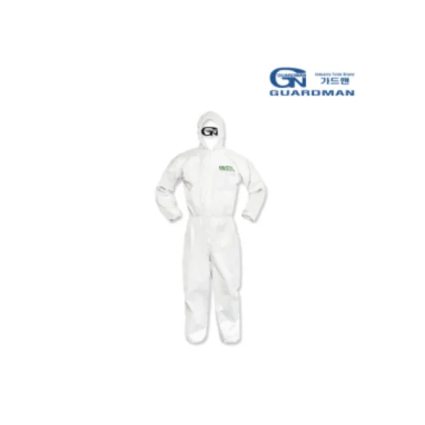 GUARDMAN One - Piece Protective Coverall CS (White/ XL, 24 pcs/ BOX, Dustproof/ Oilproof/ Water - repellent/ Antistatic/ Breathable)