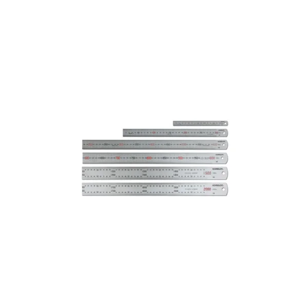 [KOMELON] Stainless Steel Straight Ruler 2000 MM (Glossy)