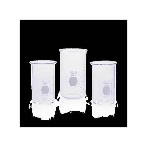 Kimble Chase Straight Glass Beaker (400ml, Ø64×H118mm, No Spout, 6/ PACK, 14020 - 400)