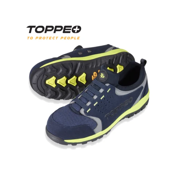 [TOPEO] 4 - inch Safety Shoes (BLUETEC YELLOW/ 275mm/ NAVY(MID YELLOW), 1 Pair)