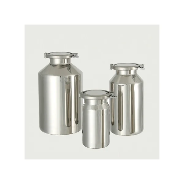 [SANSYO] SUS Clamp Type Stainless Steel Bottle (10L, Ø210×H374mm, 92 - 0036 - 4)