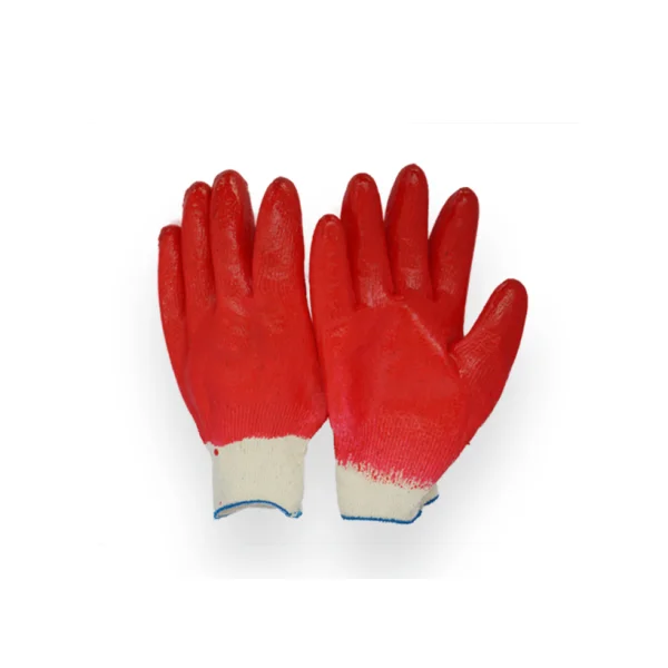 WONCHANG Safety Gloves Full Coating Gloves Dolphin - Solder (Red Coating, 10 Pairs/ Pack, Imported)