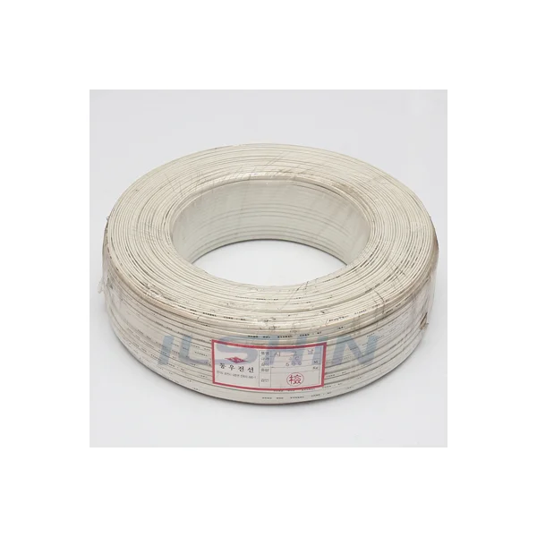 DONGWOO CABLE Telephone Cable, Intercom Cable, Jumper Wire - Signal Cable - 4C Telephone, Internet (500M) White