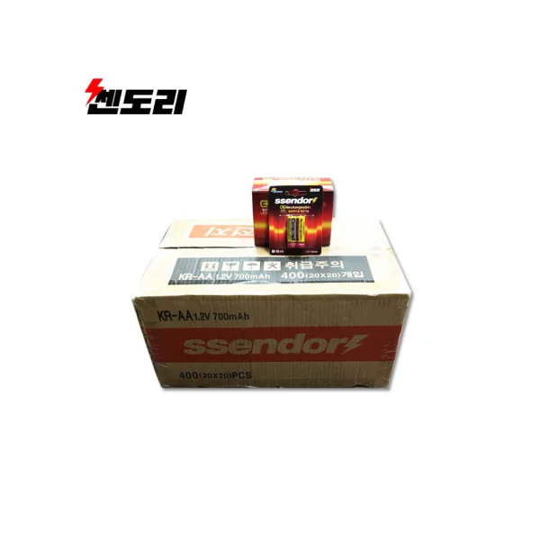 SSENDORY Ni - Cd Rechargeable Battery (400 pcs/ card, 1.2V, 700mAh, Ni - Cd Battery/ Over 500 Recharges)