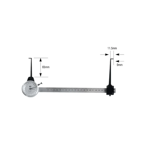 [KASEDA] Dial Caliper Inner Diameter Long Type LYC - 2 60 - 600MMX0.01