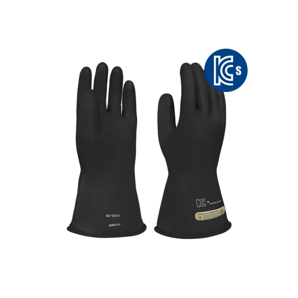 NOVAX Insulated Gloves 500V (Size 9/ Black/ Slim Type, KCS Certified/ Class 00/ Safety Gloves)