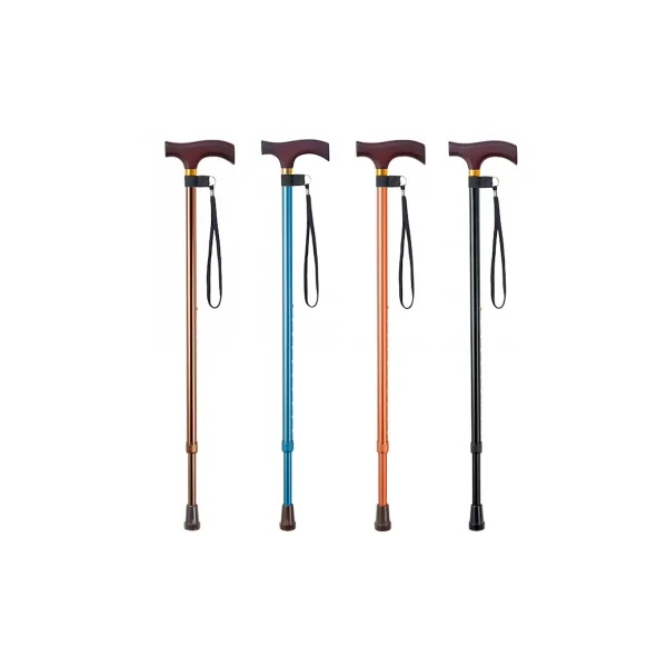 Makitech Color Big Hand Adjustable Walking Cane for Elderly (OT - 005) (Brown)