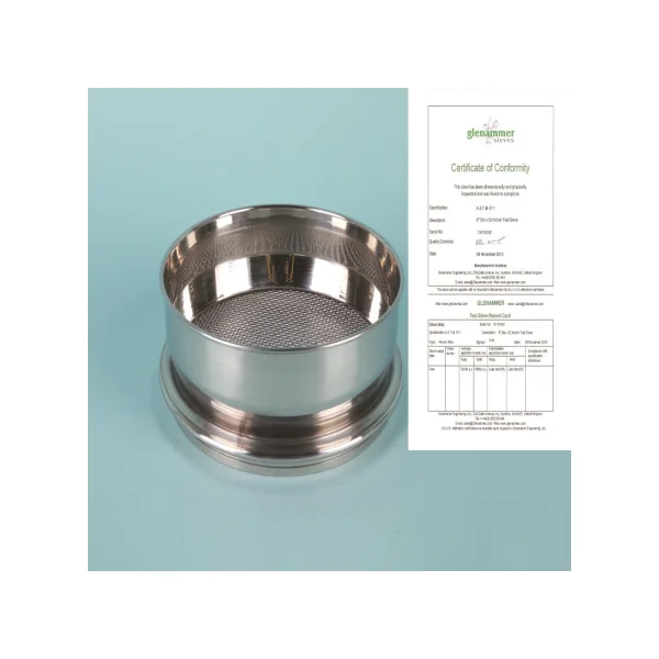 [GLENAMMER] Precision Stainless Steel Standard Sieve (Ø100×H40mm, No.140, 106um, TS - F0106)
