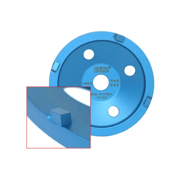 EWHADIA 4 inch PCD Cup Wheel (Segmented Tip, Epoxy, For Thick Coatings)