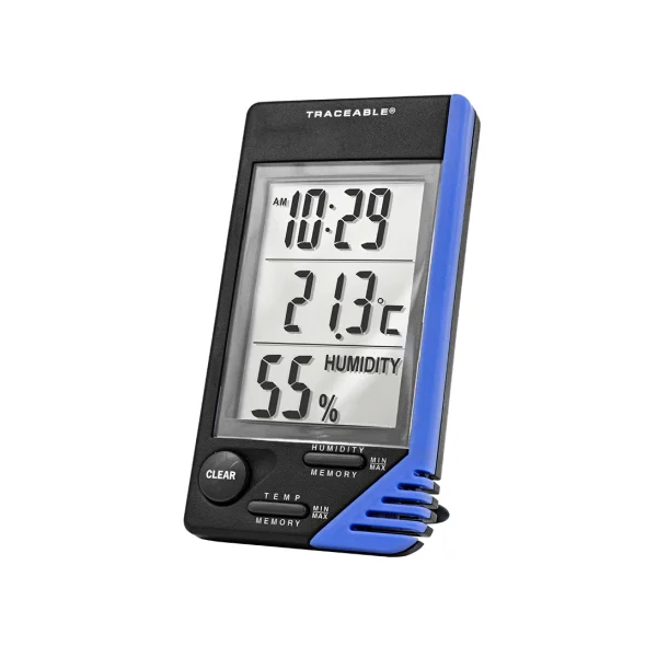 [COLE - PARMER] Desktop Thermometer/ Hygrometer with Clock (20 - 90% RH, 4040)