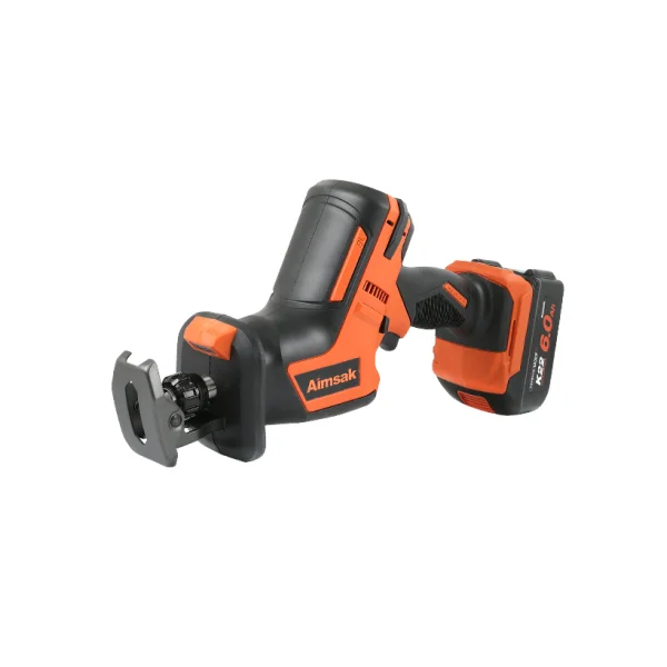 [AIMSAK] 21.6V Cordless Reciprocating Saw BL22C806 (Full Set/ 2x 6.0Ah Batteries+Charger+2x Saw Blades+Case)