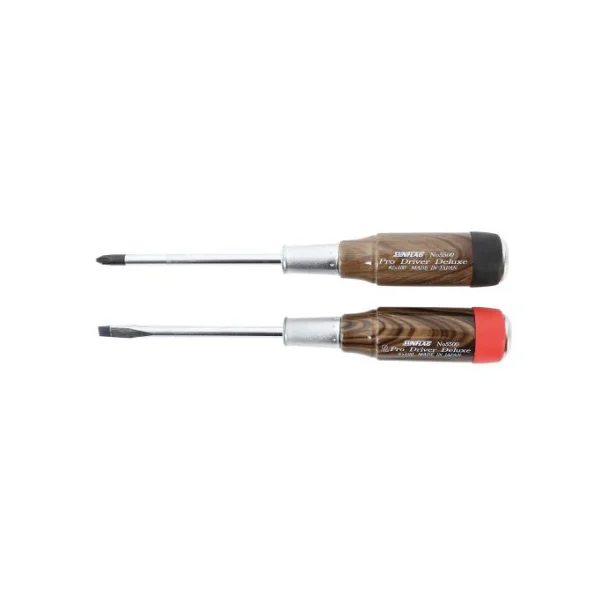 [SUNFLAG] Flat Head Screwdriver 5500 (-, 6x150mm, Wooden Handle)