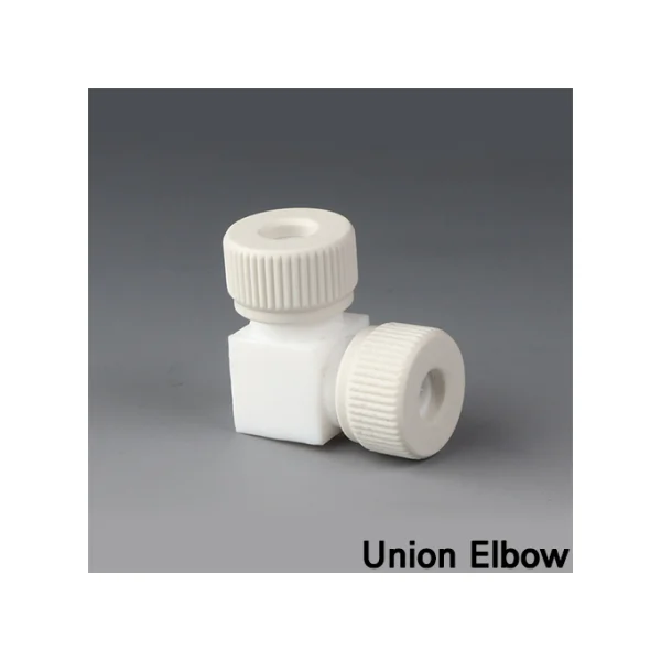 [BOHLENDER] Teflon Tubing Connector Fitting (L - Shape, GL14, OD4mm, Ø4mm, Dimensions 39x39mm, D504 - 02)