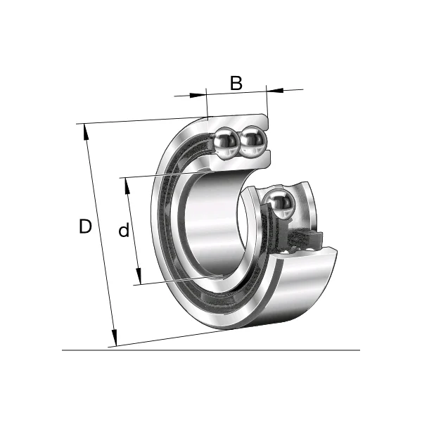 [FAG] Angular Contact Ball Bearing (3200~3207) (30mm/ 62mm/ 23.8mm, 1 pc)