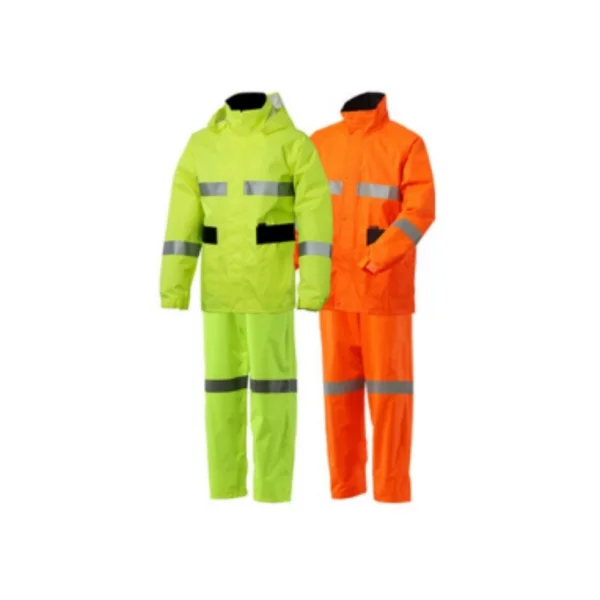 [SWALLOW] Industrial High - Visibility Safety Raincoat Si - 911 (Two - Piece, Fluorescent Green, L, High - Visibility/ Safety Raincoat)
