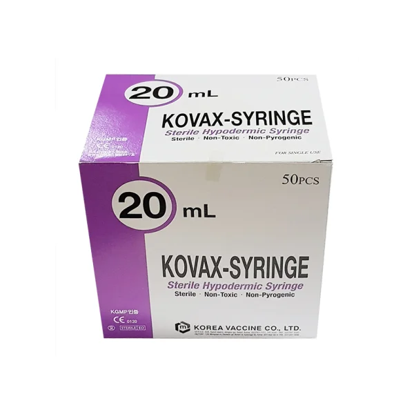 [KOREA VACCINE] Disposable Syringe 20cc (22G, 1 - 1/ 4 inch, 50 pcs)