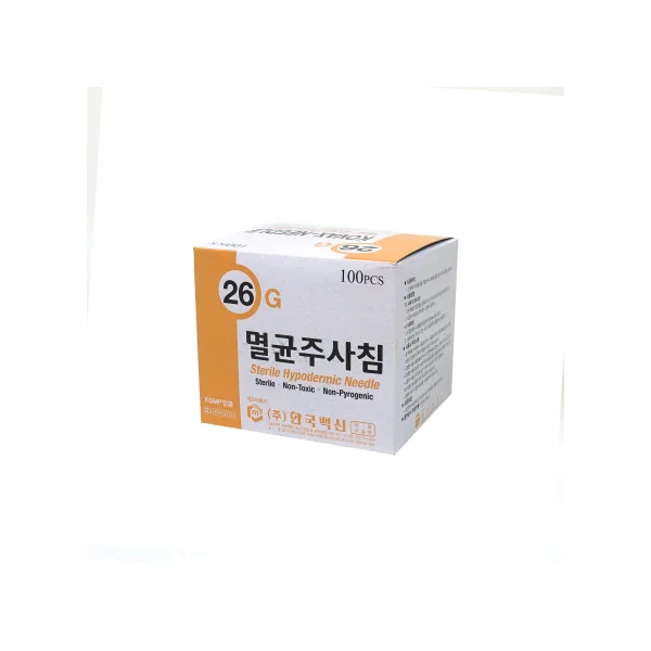 [KOREA VACCINE] Disposable Syringe Needle (26G, 1/ 2 inch, 100 pcs, Needle)