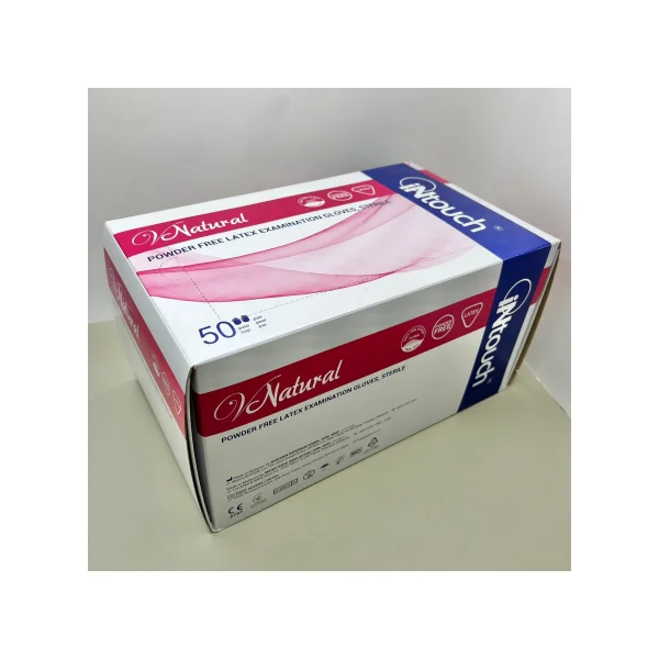 InTouch Examination Gloves V - natural Sterilized Latex Gloves L