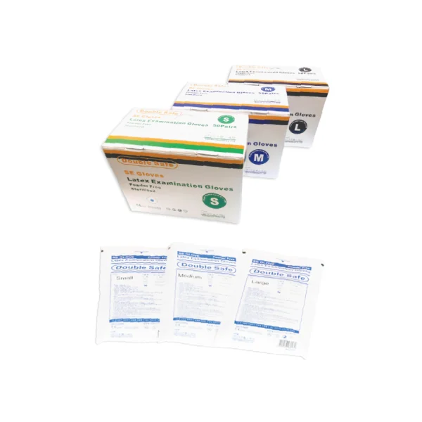 [DOUBLE SAFE] Sterile Glove (Sterile Glove) Sterilized Latex Glove M