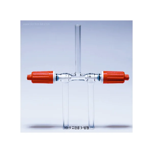 [ROTAFLO] 3 - way High Vacuum PTFE Needle Valve Pyg.HP6TW.7