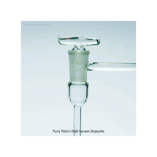 PYREX Pump Pattern High Vacuum Glass Stopcock WIg.0270002
