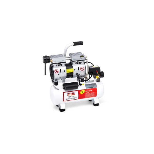 [JEIL TACKER] Air Low - Noise Compressor JQS109 (Steel Tank, 550W, 9L)