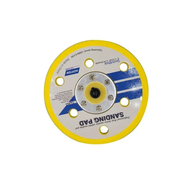[NORTON] Backup Pad (5 - inch/ 6 - hole, Male Thread, for Air Orbital Sander)