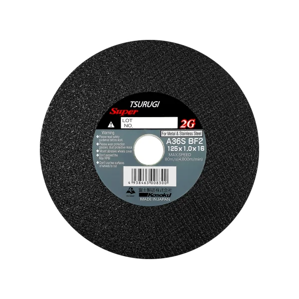 FUJI SEITO Cut - off Wheel - Super Tsurugi (5 - inch, 1T, 16mm/ 1PAC=10 sheets)