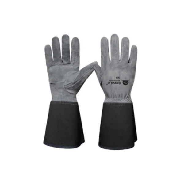 [BRASSO] Argon Welding Gloves 809 - L (FREE/ Gray, 340mm, Premium Pigskin/ Cowhide)
