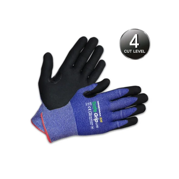 [HANDMAX] Cut - Resistant Gloves SafeGrip Lite NO.526 (XL, Cut Level 4/ NBR Coating)