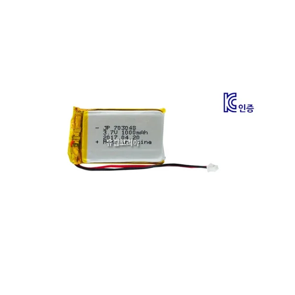 JP Lithium Polymer Battery JP703048 1000mAh 3.7V