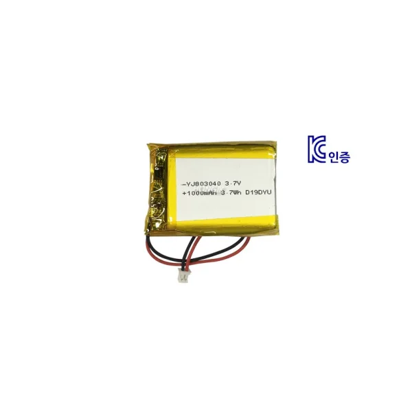 [YJ] Lithium Polymer Battery KC Certified Rechargeable Battery 3.7V YJ803040 1000mAh