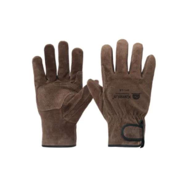 CAMELRO Welding Gloves 811 - LB (FREE/ Brown, 240mm, Premium Pigskin/ Velcro Type)