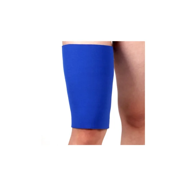 D&B Thigh Support (XL/ Blue, 53 - 62cm, Neoprene/ Sleeve Type/ Compression/ Support)