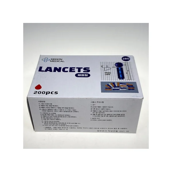 [SEWON MEDICAL] Disposable Sterile Blood Lancet (28G, 200 pcs/ PACK)