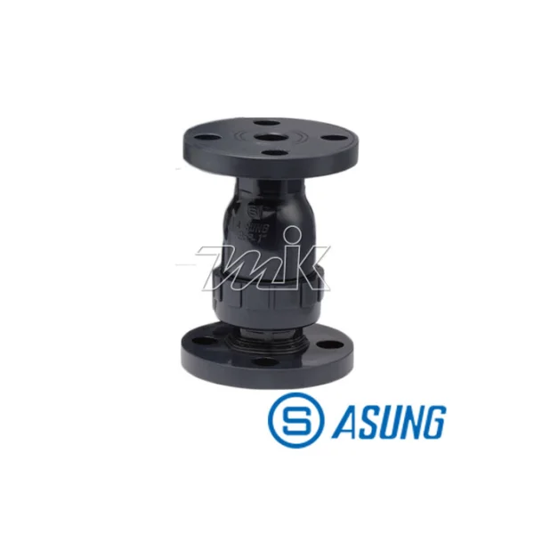 [ASUNG] Ball Check Valve (Clean PVC/ FPM) 50A(F)
